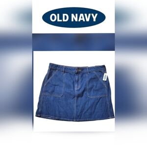Y2K Old Navy Denim Mini Skirt Women's Size 14